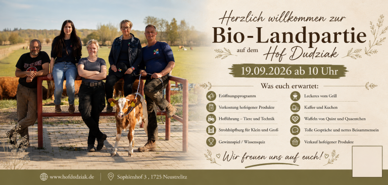 Mehr über den Artikel erfahren BIO-Landpartie am 19.09.2026